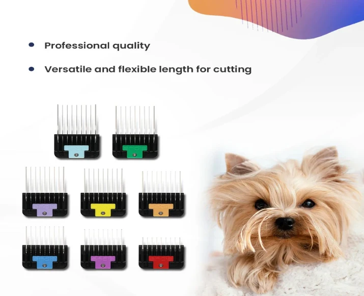 Andis Universal Stainless Steel Combs 8 Piece Set at ithinkpets.com 5