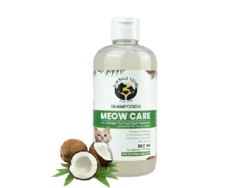 Fur Ball Story Shampooch Meow Care Cat Shampoo, 200 ML at ithinkpets.com 1 (1)