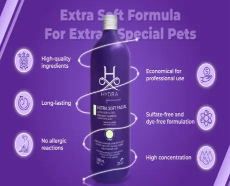 Hydra Groomers Extra Soft Facial Shampoo for Dogs & Cats, 1 Litre 3