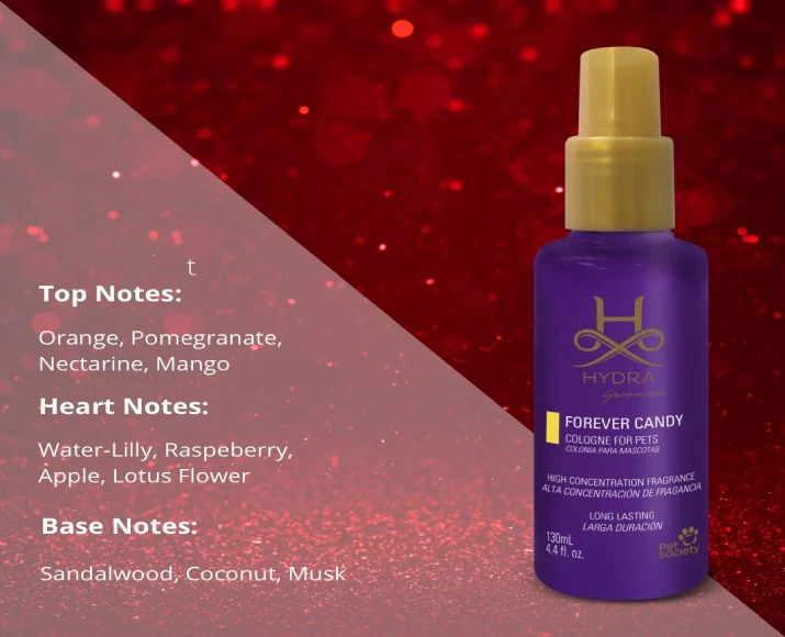 Hydra Groomers Forever Candy Pet Cologne, 130 ML at ithinkpets.com 6