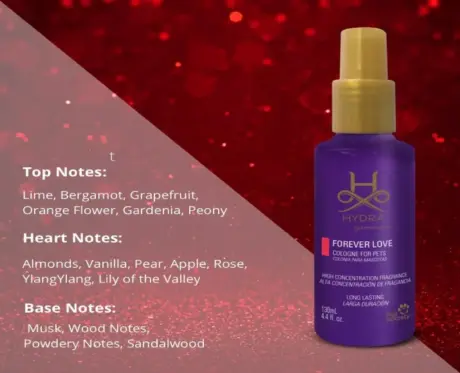 Hydra Groomers Forever Love Pet Cologne, 130 ML at ithinkpets.com 2
