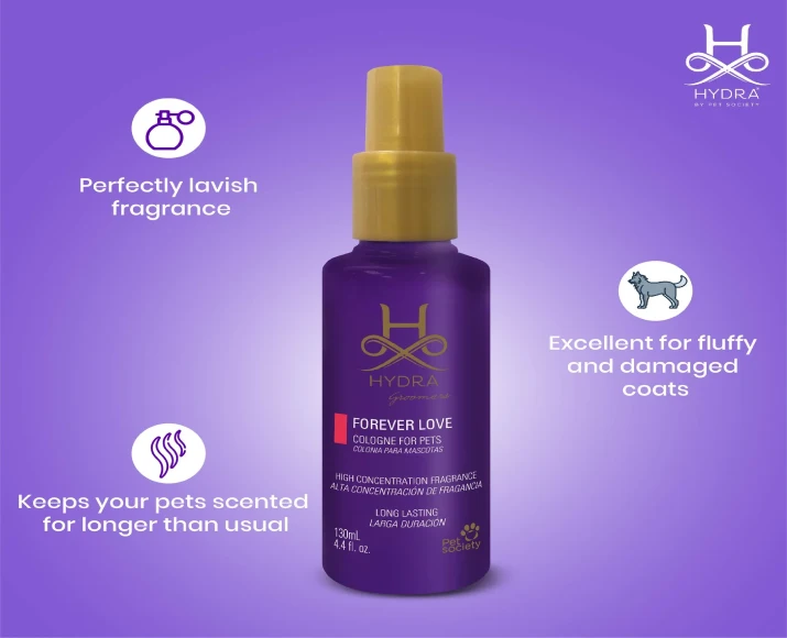 Hydra Groomers Forever VIP Long-lasting Pet Cologne, 130 ML at ithinkpets.com 4