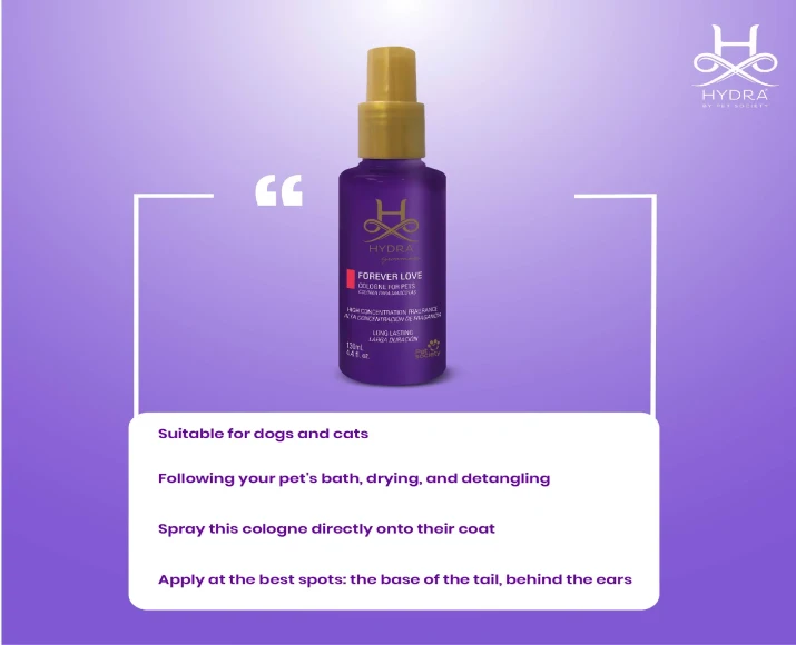 Hydra Groomers Forever VIP Long-lasting Pet Cologne, 130 ML at ithinkpets.com 5