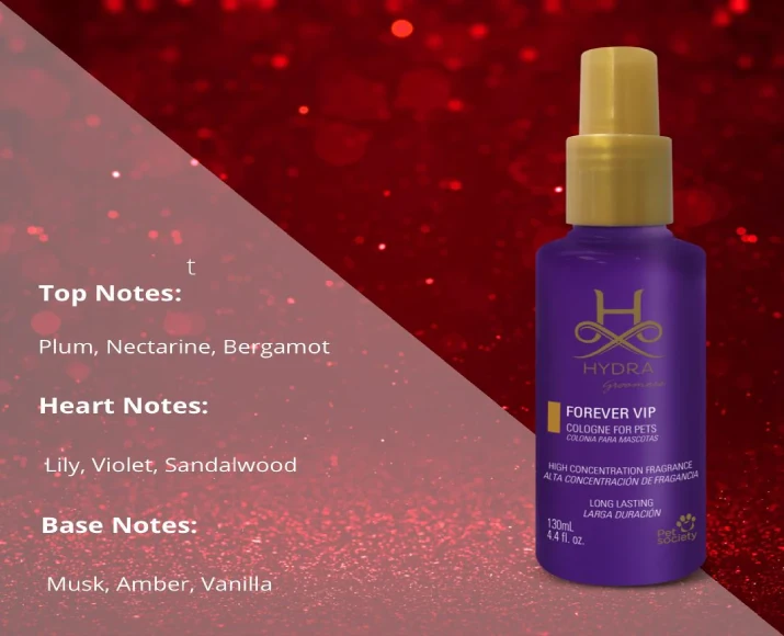 Hydra Groomers Forever VIP Long-lasting Pet Cologne, 130 ML at ithinkpets.com 6