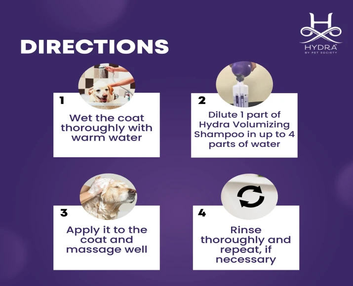 Hydra Groomers Volumizing Shampoo for Dogs & Cats, 1 Litre at ithinkpets.com 5