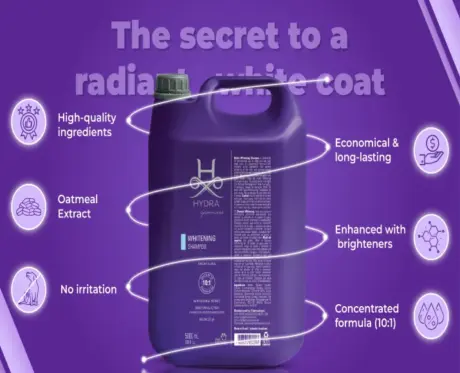 Hydra Groomers Whitening Shampoo for Dogs & Cats, 2 Sizes at ithinkpets.com 14
