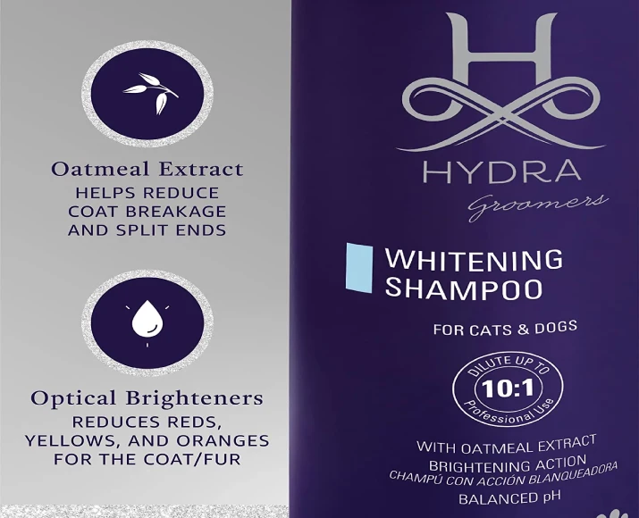 Hydra Groomers Whitening Shampoo for Dogs & Cats, 2 Sizes at ithinkpets.com 4