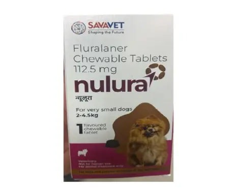 Savavet Nulura Small Dogs Tick & Flea Tablet, For Wt 2 to 4.5 kg at ithinkpets.com 1 (1)