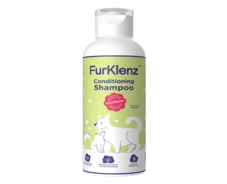 Tineta FurKlenz Raspberry Conditioning Shampoo for Dogs & Cats, 200 ML at ithinkpets.com 1