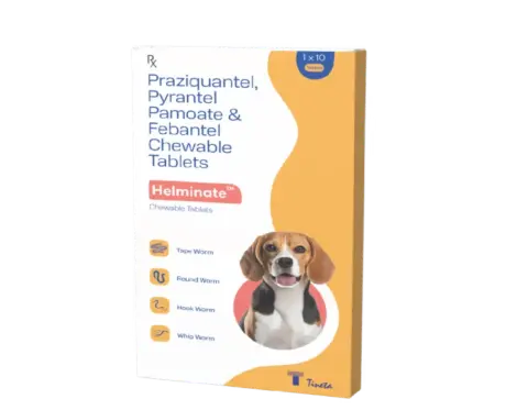 Tineta Helminate Chew Broad Spectrum Deworming Chew for Dogs, 10 Tblets at ithinkpets.com 1