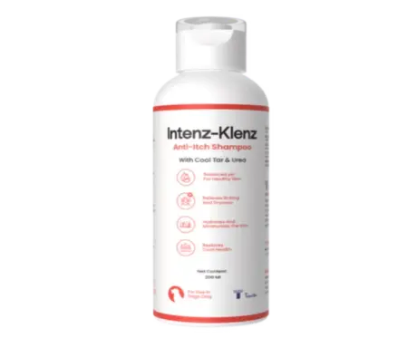 Tineta Intenz Klenz Anti-Itch Shampoo for Dogs, 200 ML at ithinkpets.com 1 (1)