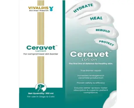 Vivaldis Ceravet Lotion for Dogs & Cats, 100 ML at ithinkpets.com 2