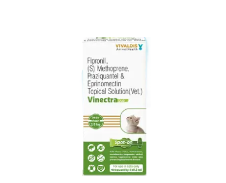 Vivaldis Vinectra Duo Spot on for cats, 0.3 ML, For 0 to 2.5 KG at ithinkpets.com 2
