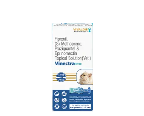 Vivaldis Vinectra Duo Spot on for cats, 0.9 ML, For 2.5 to 7.5 KG at ithinkpets.com 1