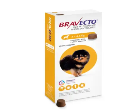 Bravecto Tick And Flea Chewable Tablet Dogs, 2–4.5 KG at ithinkpets.com 1 (1)