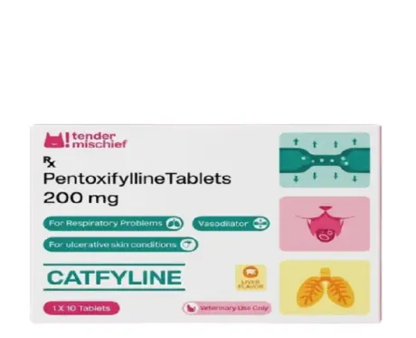 Corise Catfyline Tablets, Pentoxifylline Tablets for Cats, 10 Tablets at ithinkpets.com 1 (1)