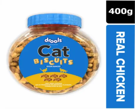 Drools Biscuit Cat Treat for Cats & Kittens, 400 GM at ithinkpets.com 2