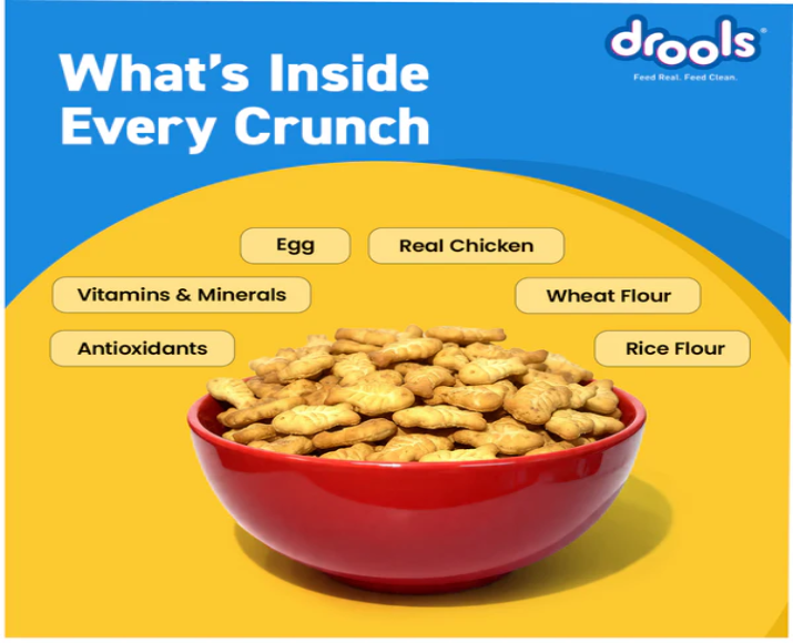 Drools Biscuit Cat Treat for Cats & Kittens, 400 GM at ithinkpets.com 9