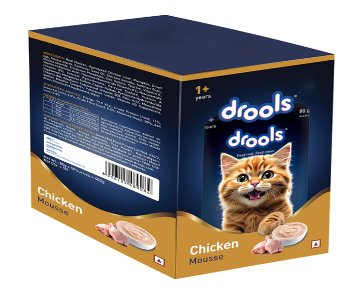 Drools Chicken Mousse Adult Cat Wet Food, 80 GM at ithinkpets.com 11
