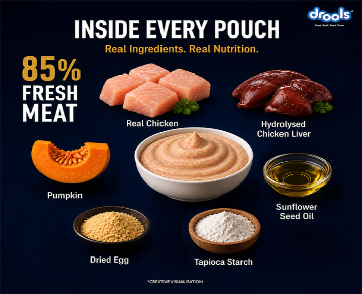 Drools Chicken Mousse Adult Cat Wet Food, 80 GM at ithinkpets.com 4