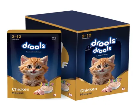 Drools Chicken Mousse Kitten Cat Wet Food, 80 GM at ithinkpets.com 1