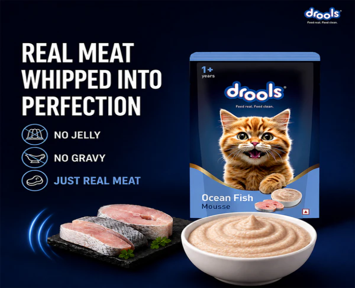 Drools Ocean Fish Mousse Adult Cat Wet Food, 80 GM at ithinkpets.com 3