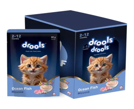 Drools Ocean Fish Mousse Kitten Cat Wet Food, 80 GM at ithinkpets.com 1