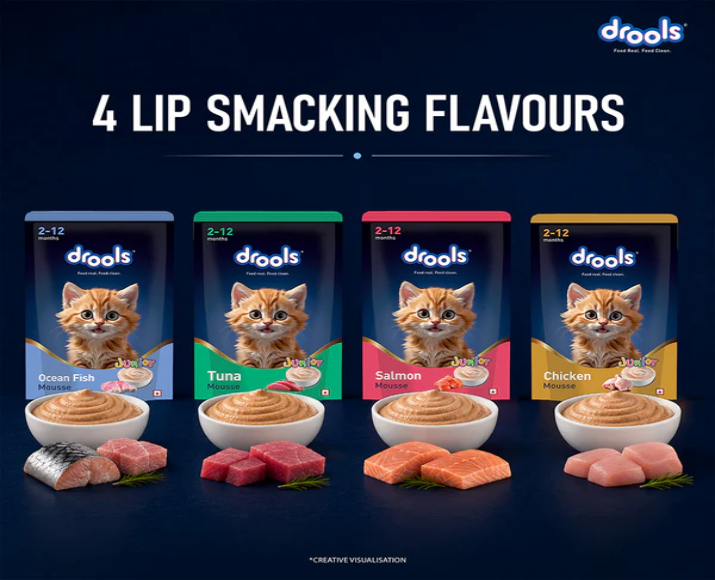 Drools Ocean Fish Mousse Kitten Cat Wet Food, 80 GM at ithinkpets.com 10