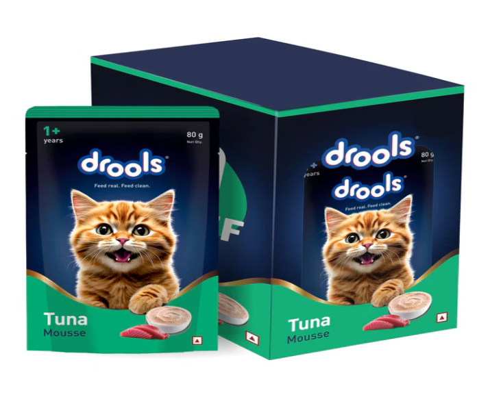 Drools Tuna Mousse Adult Cat Wet Food, 80 GM at ithinkpets.com 1