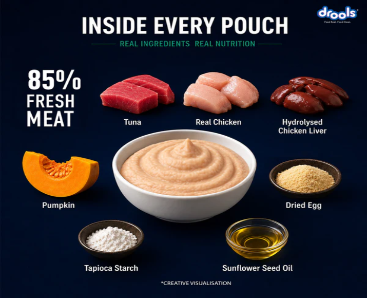 Drools Tuna Mousse Adult Cat Wet Food, 80 GM at ithinkpets.com 4