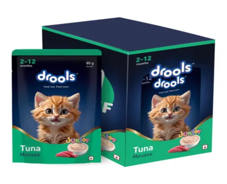 Drools Tuna Mousse Kitten Cat Wet Food, 80 GM at ithinkpets.com 1