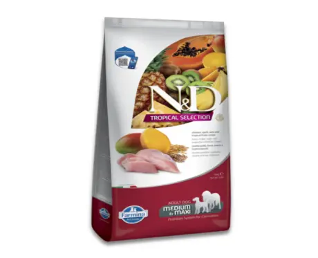 Farmina N&D Tropical Selection Chicken Adult Dog Medium & Maxi Dry Food at ithinkpets.com 2