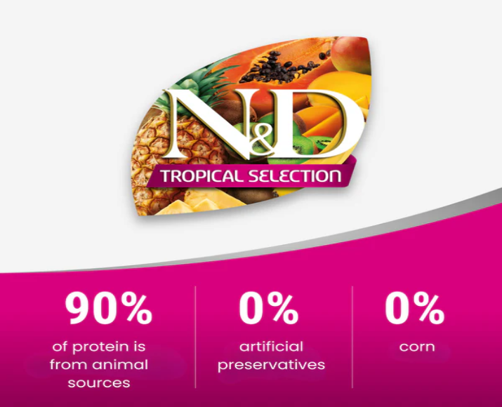 Farmina N&D Tropical Selection Chicken Adult Dog Medium & Maxi Dry Food at ithinkpets.com 7