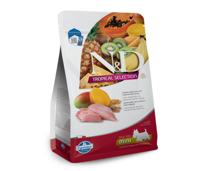 Farmina N&D Tropical Selection Chicken Adult Dog Mini Dry Food at ithinkpets.com 2