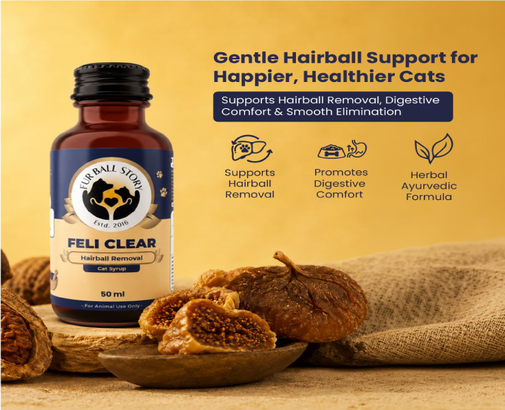 Fur Ball Story Feli Clear Liquid Supplement for Cats, 50 ML at ithinkpets.com 2
