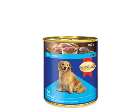SmartHeart Chicken Adult Dog Cans, Wet Dog Food, 6 Cans x 400 GM at ithinkpets.com 1 (1)