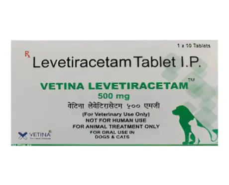Vetina Levetiracetam 500 MG Tablets for Dogs and Cats, 10 Tablets at ithinkpets.com 1