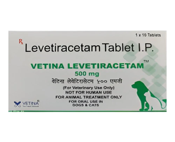 Vetina Levetiracetam 500 MG Tablets for Dogs and Cats, 10 Tablets at ithinkpets.com 1