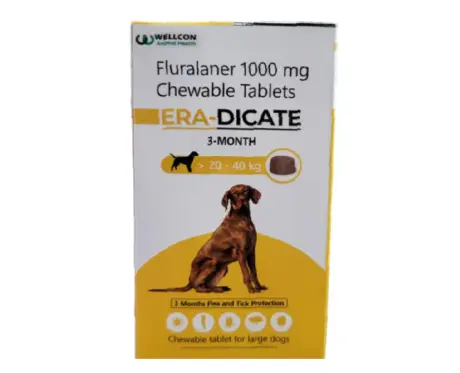 Wellcon Eradicate Fluralaner 1000 MG Tablet for Dogs, 20 to 40KG at ithinkpets.com 1 (1)