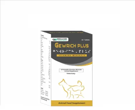 Wellcon Gewrich Plus Vitamin & Mineral Tablets for Dogs and Cats, 50 Tablets at ithinkpets.com 1 (2)