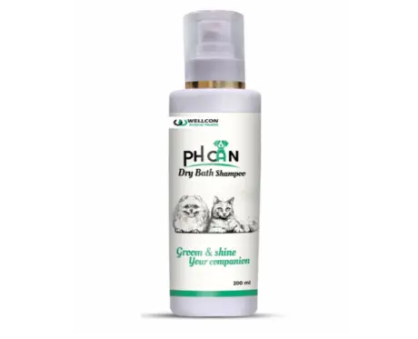 Wellcon PH Can Dry Bath Shampoo for Dogs and Cats, 200 ML at ithinkpets.com 1