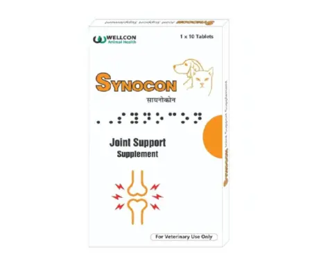 Wellcon Synocon Tablet Joint Support for Dogs and Cats, 10 Tablets at ithinkpets.com 1 (1)