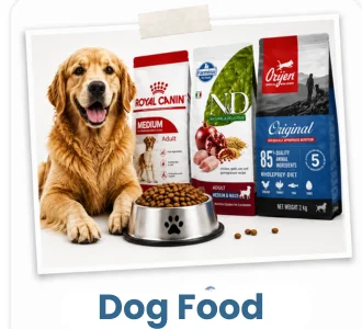 Premium dog food featuring Royal Canin, Farmina N&D and Orijen for dogs